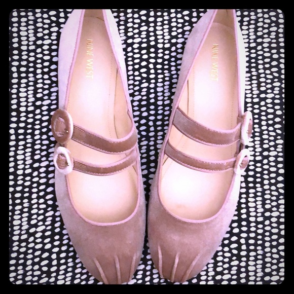 nine west pink flats